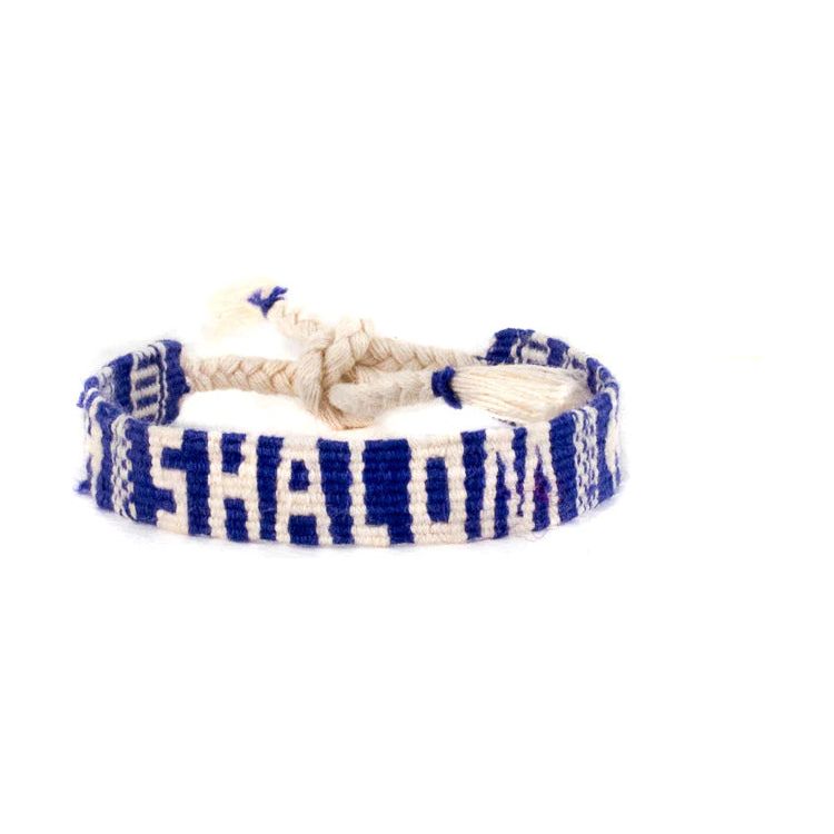 Shalom Friendship Bracelet 100% Cotton Hand Made in Guatemala