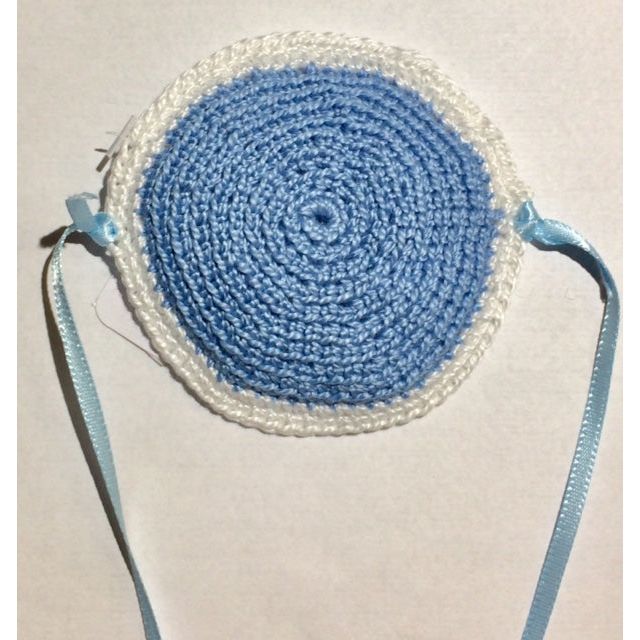 Baby Boy Blue Crochet Knit Kippah Yarmulke Great for Brit Mila