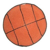 Basketball Knit Crochet Sports Kippah Yarmulke Custom Made