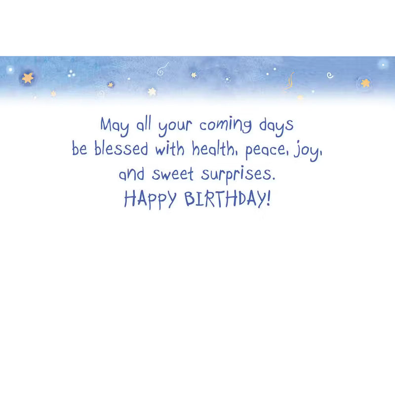 Jewish Greeting Card On Your Birthday By Mickie Caspi