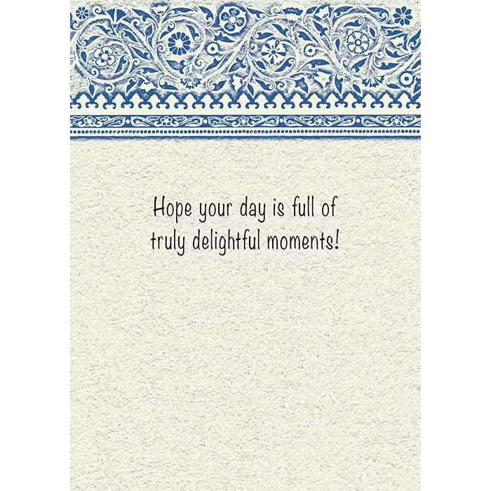 Birthday Swirl Jewish Happy Birthday Greeting Card by Mickie Caspi