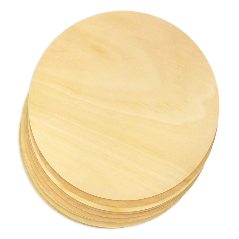 Do it Yourself Passover Project Large Wooden Circle for Seder Plate Crafting 10 in Pack 10″ x 1/8″ Wood Circles