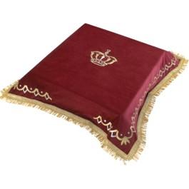 Embroidered Velvet Synagogue Bimah Cover GOLDEN CROWN in 5 colors