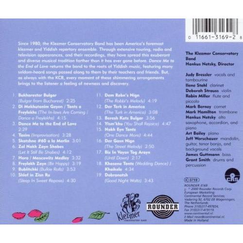 The Klezmer Conservatory Band Dance Me to the End of Love CD 19 Titles