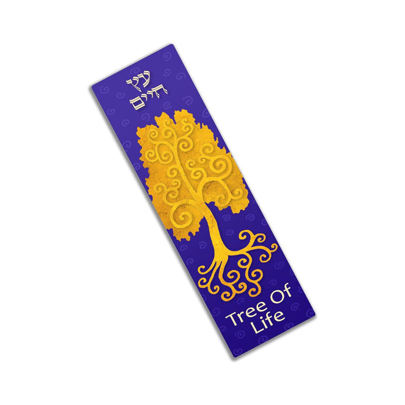 Gold Tree of Life Car Mezuzah By Mickie Caspi Traveler's Prayer included