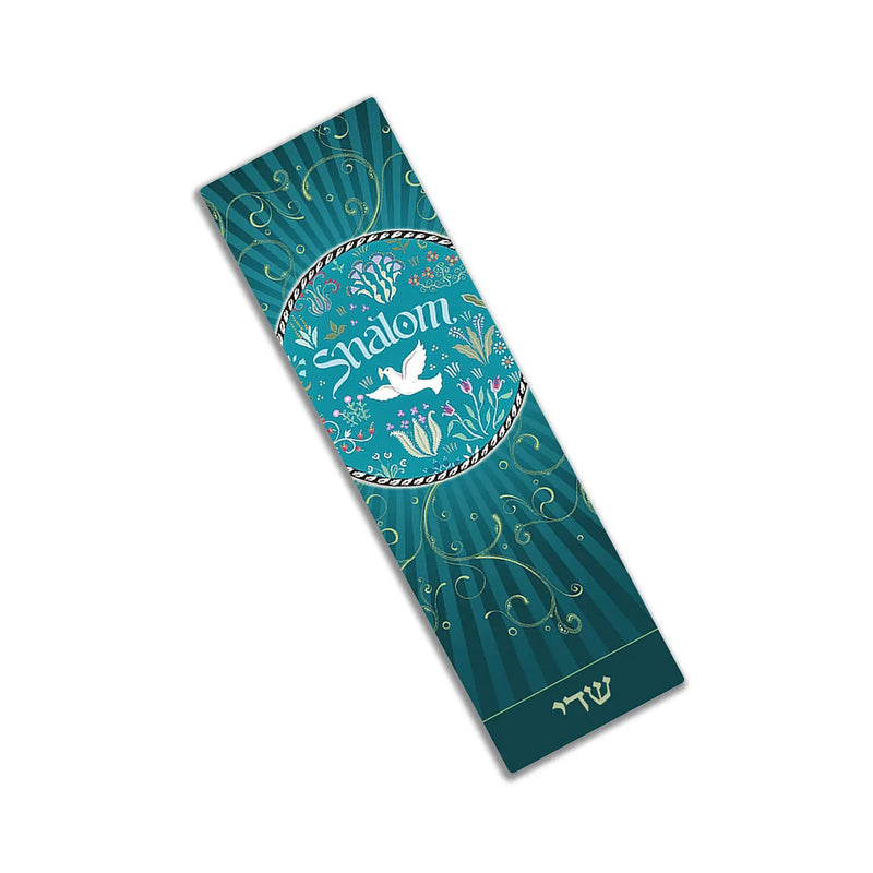 Artistic Car Mezuzah Shalom Aquamarine Traveler Prayer Tefillat HaDerech By Mickie Caspi