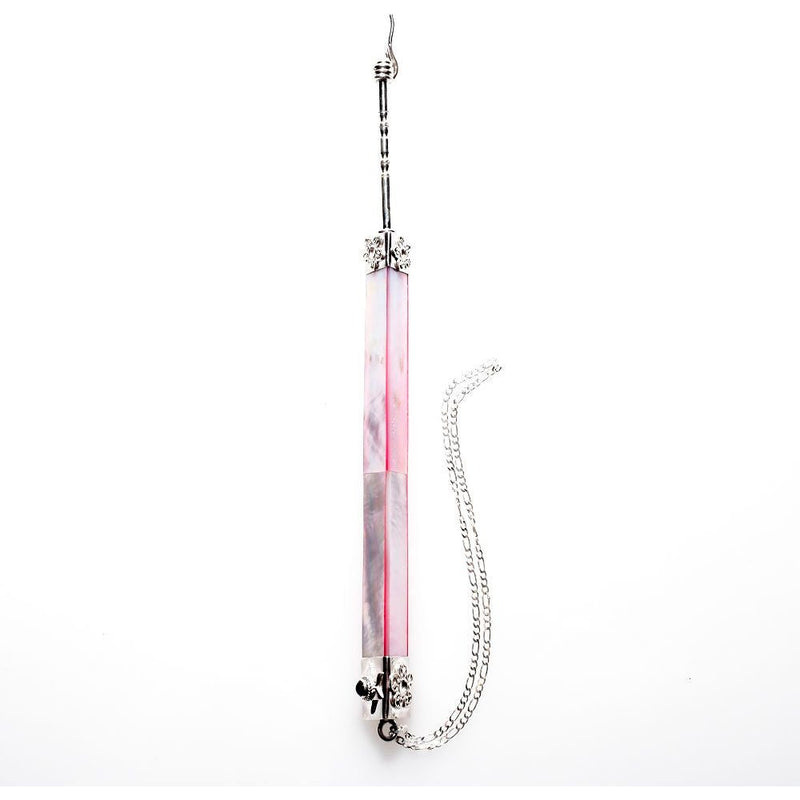 925 Sterling Silver & Rose Mother of Pearl Yad Torah Pointer 7.5" From the Bali Chai Collection
