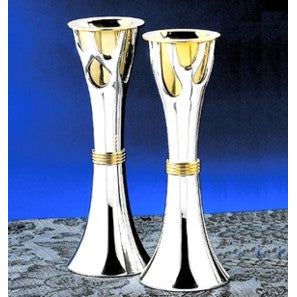 Etz Chaim / Tree of Life Shabbat Candlesticks from ROSENTHAL COLLECTION - Large