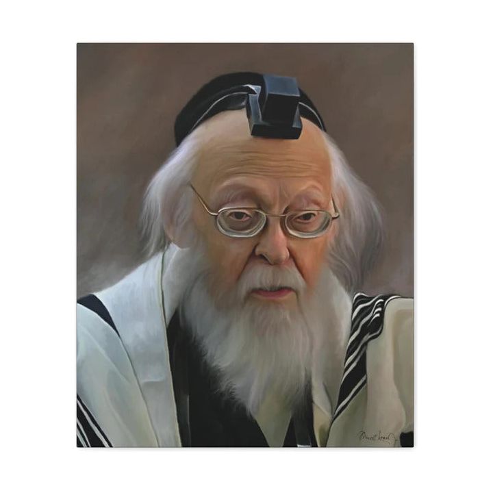 Canvas Painting Portrait Rabbi Yosef Shalom Elyashiv 3 sizes available