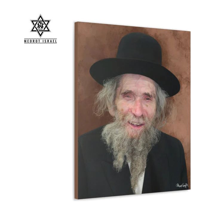 Canvas Painting Portrait Rabbi Shteinman  3 sizes available