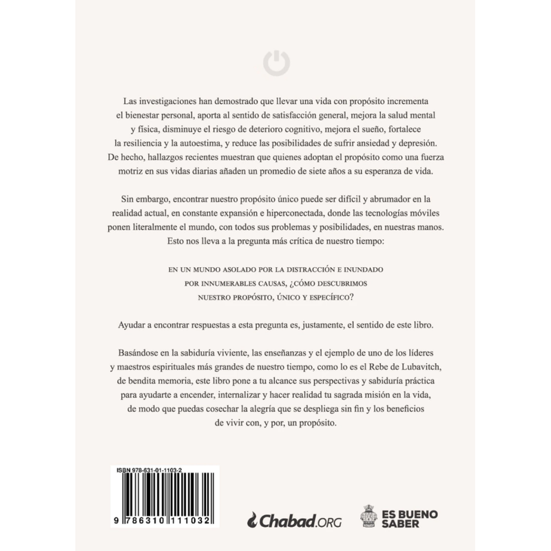 Con Proposito Es Bueno Saber On Purpose Spanish Edition  Practical Wisdom for Designing a Life of Purpose By Mendel Kalmenson