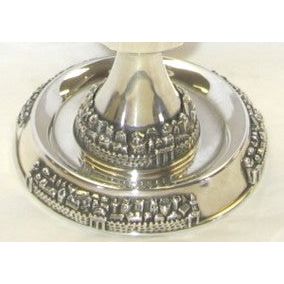 925 Sterling Silver Jerusalem Tray by Dabbah 4.25" round
