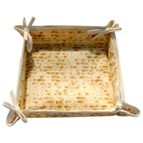Matzahmania Passover Soft Matzah Tray 13" x 13" 100% Cotton