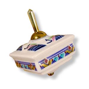 Danny Azoulay Ceramic Porcelain Dreidel One of a Kind Painting may vary