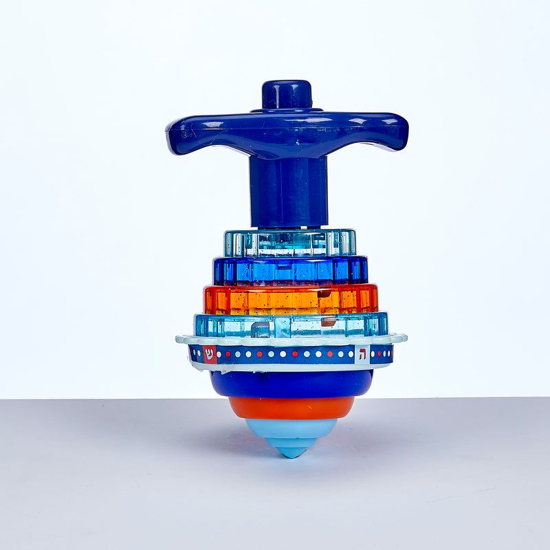 Multicolor Musical Light-up Dreidel and Launcher Singing Dreidel - Lights Up & Sings The Dreidel Song