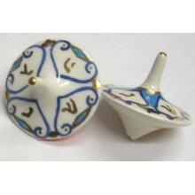 Designer Ceramic Dreydel Collectible One-of-a-Kind Hand Painted by Raziel WEB Price