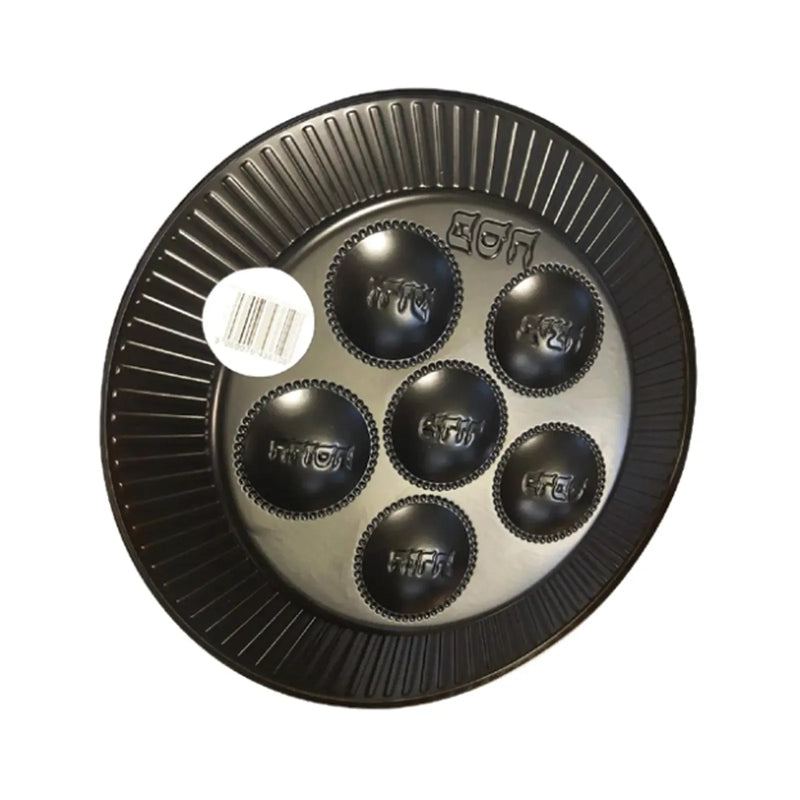 Disposable High Quality Plastic / Foil Seder Plate in Copper Color Set of 10