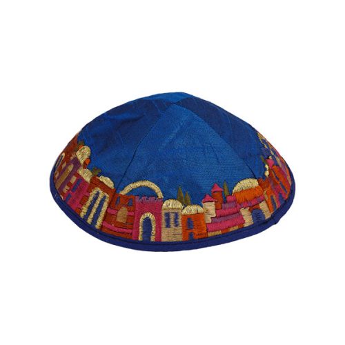 Yair Emanuel Embroidered Tallit Set Jerusalem Design Tallis Set of 3 By Emanuel Judaica