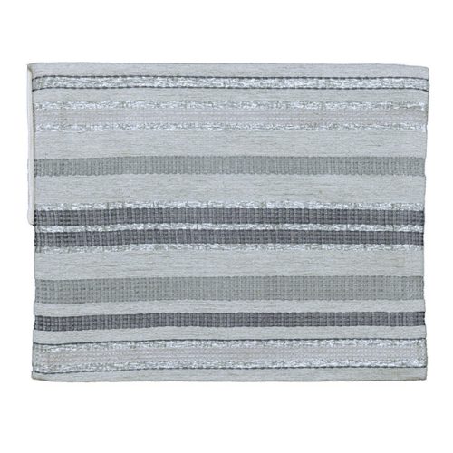 Emanuel Hand-Woven Tallit  GRAY 75"x20.5" with Bag and Kippah By Emanuel Judaica