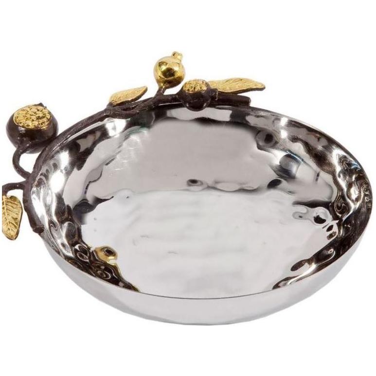 Emanuel Steel Bowl / Candy Dish "Pomegranate Branch"