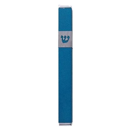 Emanuel Turquois Metal 6" Mezuzah Kosher Parchment included