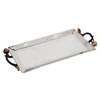Hammered Tray for Shabbat Candle lighting