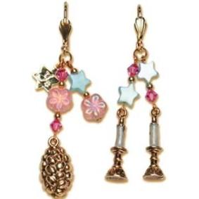 Shabbat Leverback Earrings By Susan Fischer Weis - Gold Plated Earwires