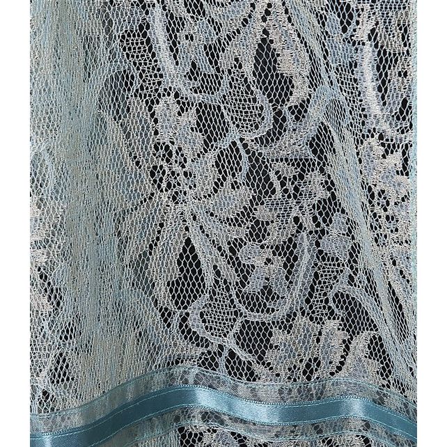 LIRON Women' s Tallit Lace Silver Embroidery set of 3 Made by ERETZ in Israel Sale Price