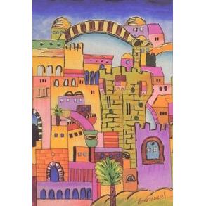 Jerusalem Journal / Designer Notepad By Emanuel 6"x 8"