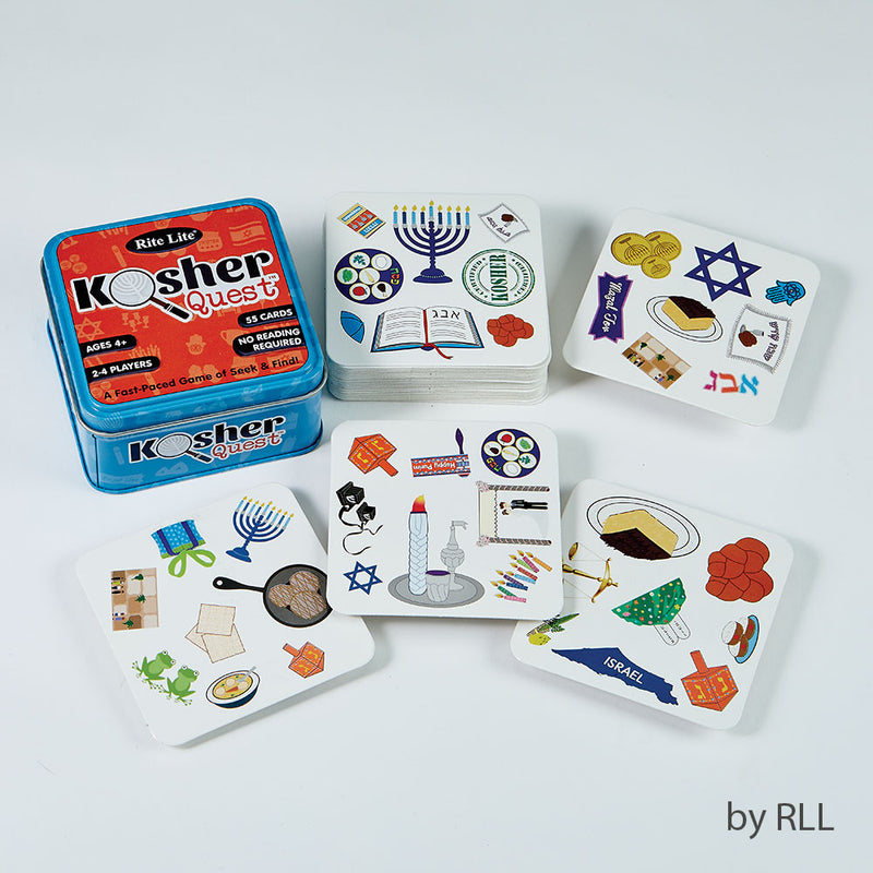 KosherQuest™ Match Game in Collectible Tin 55 cards with Jewish Icons