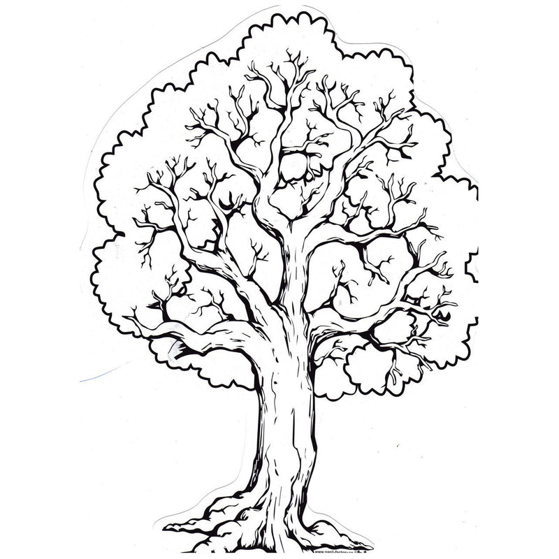 Large Cardboard Tu B'Shvat Tree with Foam Flowers and Leaves Great for Classroom Project set of 36