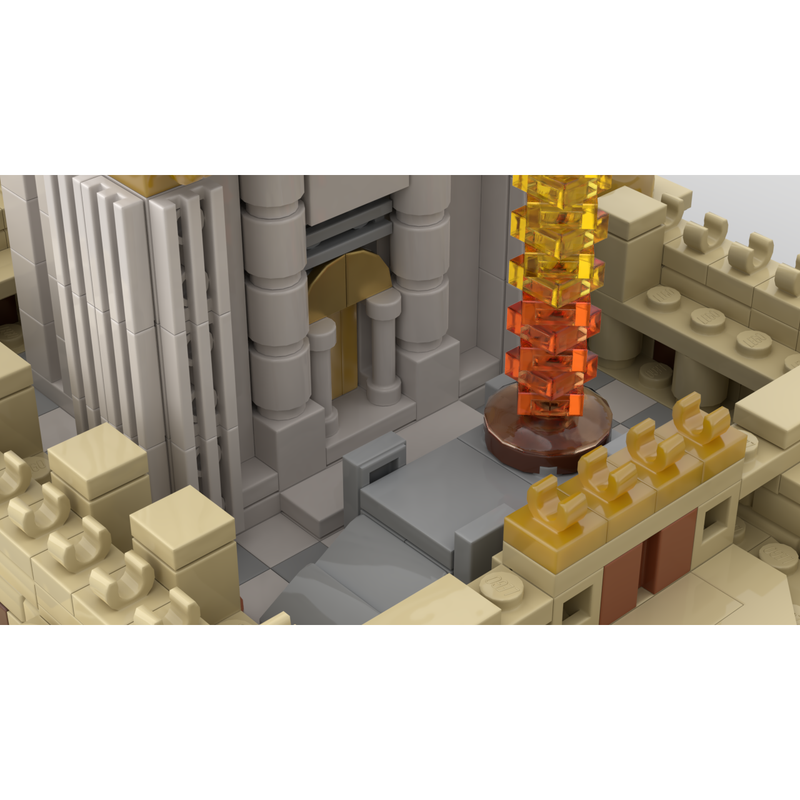 Holy Temple of Jerusalem Second Beit Hamikdash Brick Model (similar to Lego) 742 Pieces