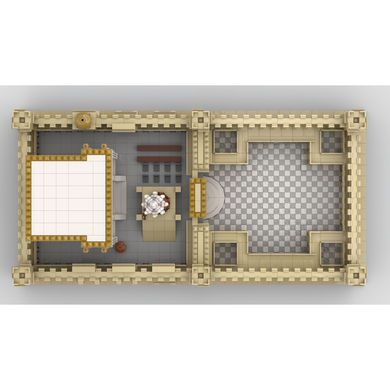 Holy Temple of Jerusalem Second Beit Hamikdash Brick Model (similar to Lego) 742 Pieces