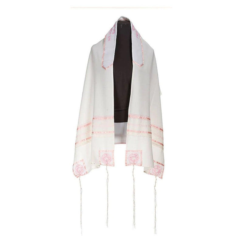 Designer Women's Tallit  Prayer Shawl Opaque Poly Four Mothers Made in Israel By Galilee Silks