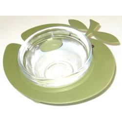 Apple Shaped Honey Dish - Green - Jewish Art By Adi Sidler