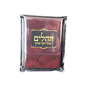 Tehillim Ohel Yosef Yitzchak Hebrew Mini-Size Clear Edition in a Plastic Pouch