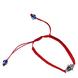 Drawstring Hamsa Bracelet - Rainbow or Red