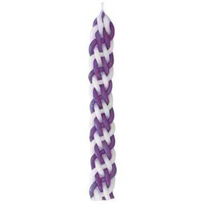 2 Colors 6 Braid Havdalah Candle Available in many color combinations
