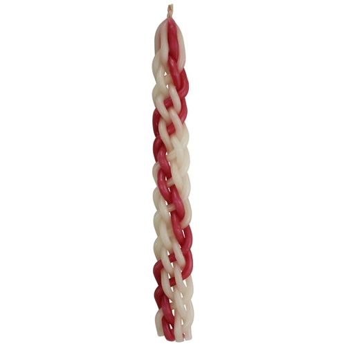 2 Colors 6 Braid Havdalah Candle Available in many color combinations