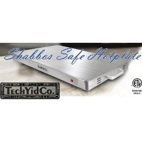 TechYid Co Kosher Shabbos Safe Hot Plate Shabbat Warming Tray Designed with Safety in Mind for use on Shabbos Yom Tov