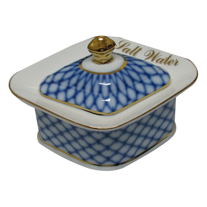 Traditional European Salt Water Porcelain Dish ONLY ONE LEFT