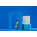 Anodized Aluminum Designer Mezuzah Inlaid Rainbow Kosher $55 Parchment included