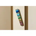 Anodized Aluminum Designer Mezuzah Inlaid Hot Pink & Silver Kosher $55 Parchment included