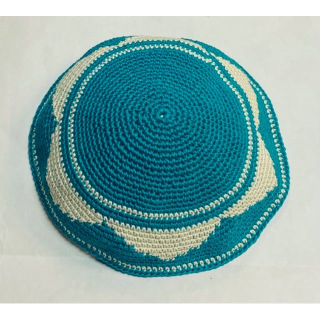 Custom Made 100% Cotton Solid Knit Kippah Crochet Yarmulke Star of David