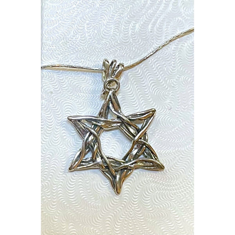 925 Designer Large Star of David Necklace Pendant Made in Israel by Tamir Zuman