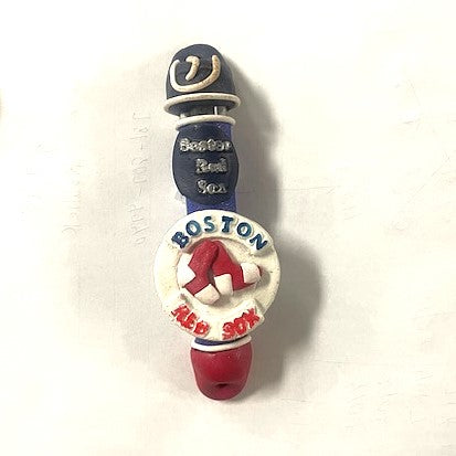Boston Red Sox FIMO Mezuzah Made in Israel By Yigal Natani Kosher $55 Kosher Parchment included