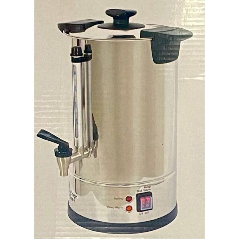 New 2025 Kitchen Chief 40 Cups Electric Urn Hot Pot for Instant Hot Water Toiveled 120V