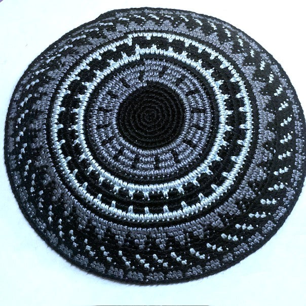 High Quality Crochet Kippah Knit Yarmulke 5.25" Hand Made