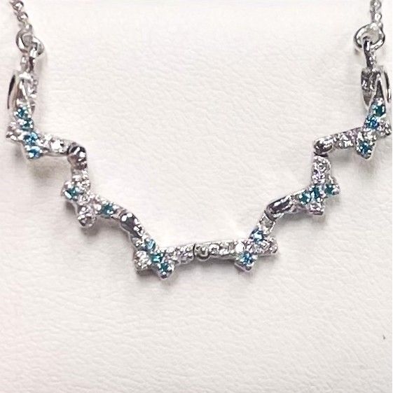 Butterfly Star of David 925 Sterling Silver CZ Reversible Necklace Sephardic Traditional Jewelry