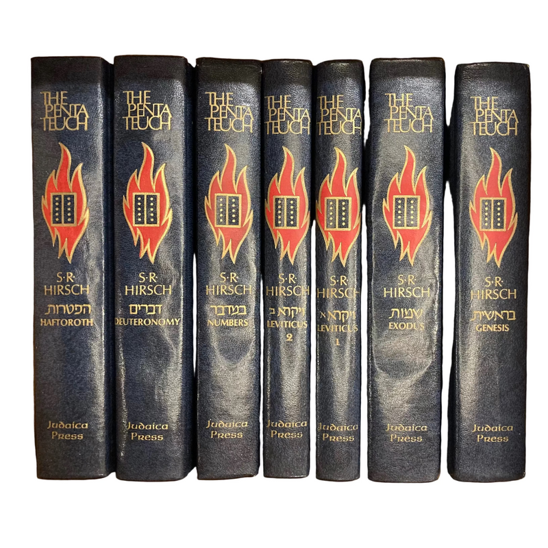The Pentateuch Chumash & Haftarot Commentaries by Samson Raphael Hirsch Set of 7 Volumes